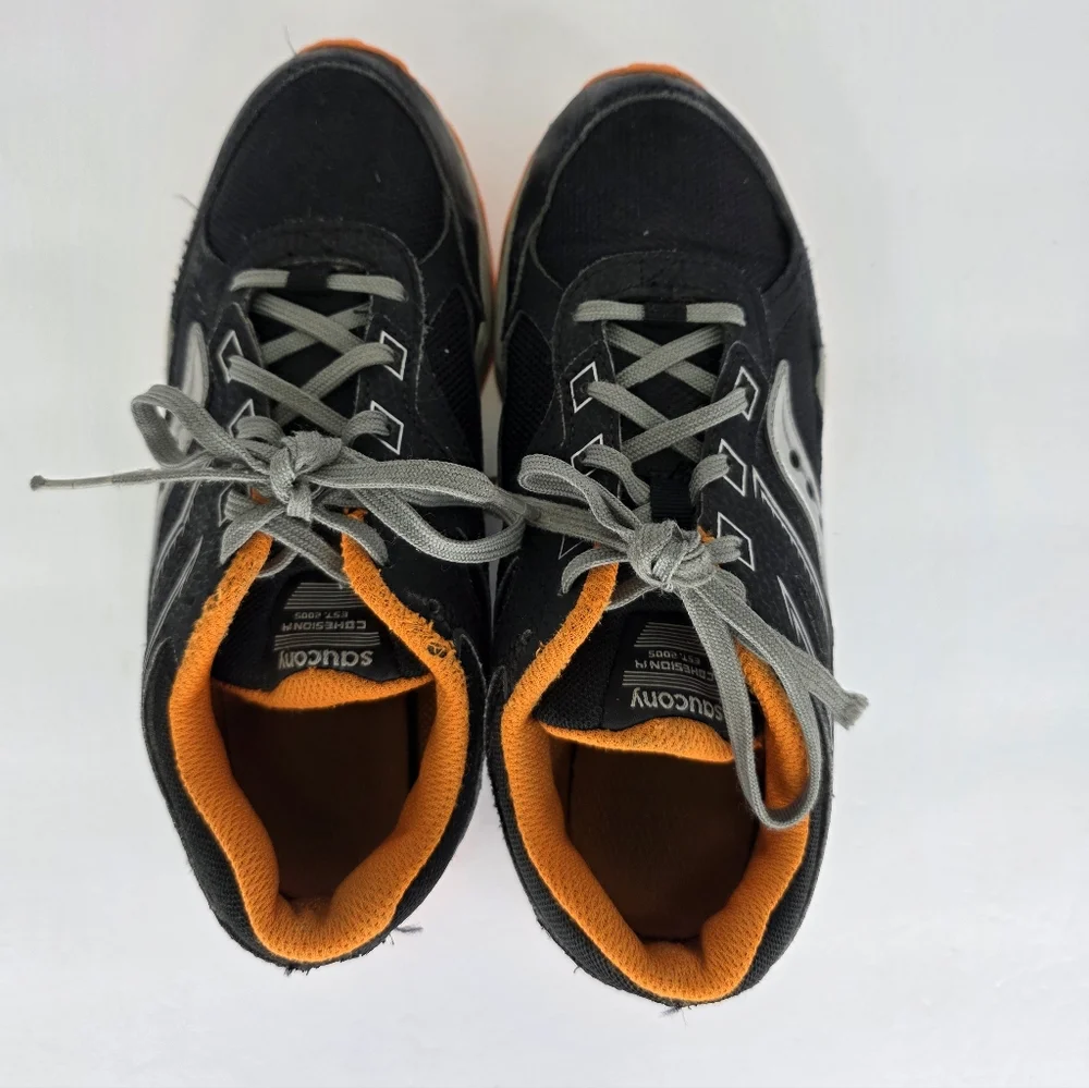 Saucony Kids Cohesion TR14 Lace T Toe (LTT) Trail Running Shoes Size 4Wide Black - Picture 10 of 14